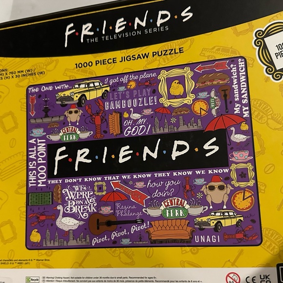 Paladone Friends Central Perk 1000 Piece Jigsaw Puzzle Collage - Popular Slogans - Picture 2 of 3
